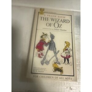 Vtg WIZARD OF OZ L. Frank Baum 1960's Fawcett Book Illustrated W. W. Denslow PB